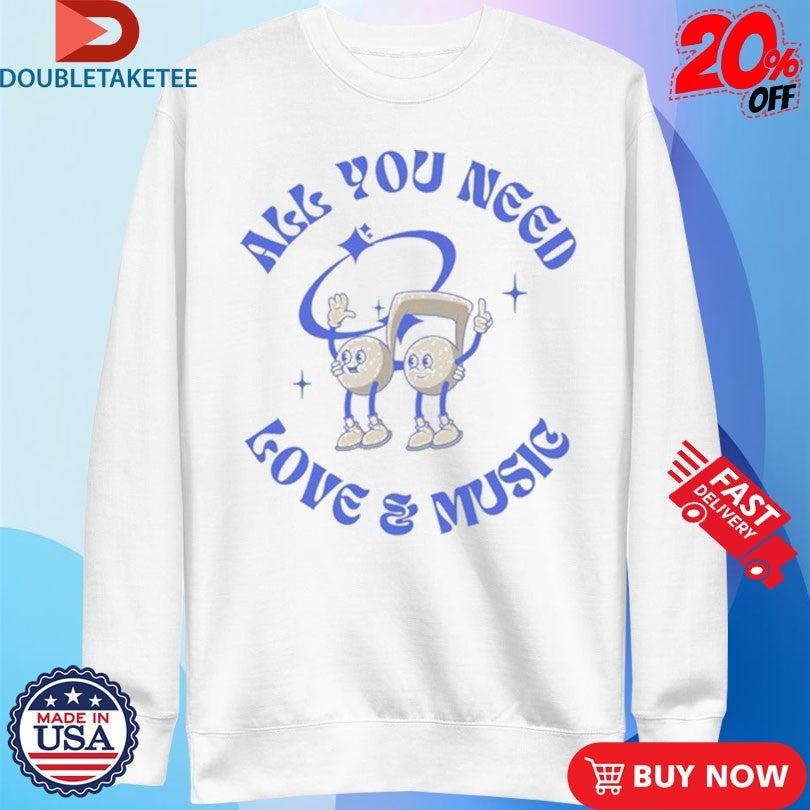 Official Sweet Relief Musicians Fund All You Need Love And Music Shirts Unisex , , , Long Sleeve Tee