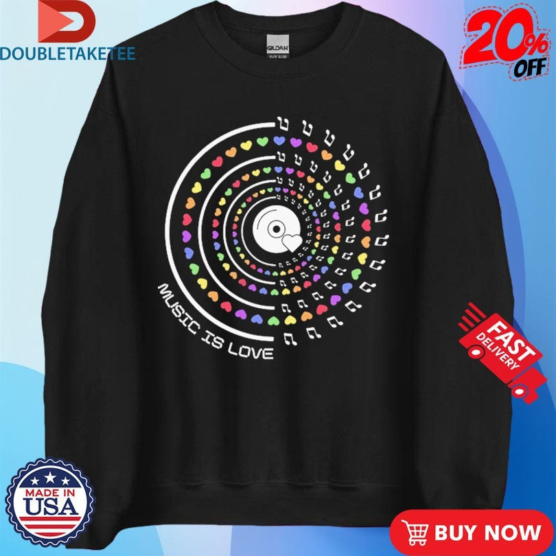 Official Sweet Relief Musicians Fund Music Is Love Pride Record Shirts Unisex , , , Long Sleeve Tee