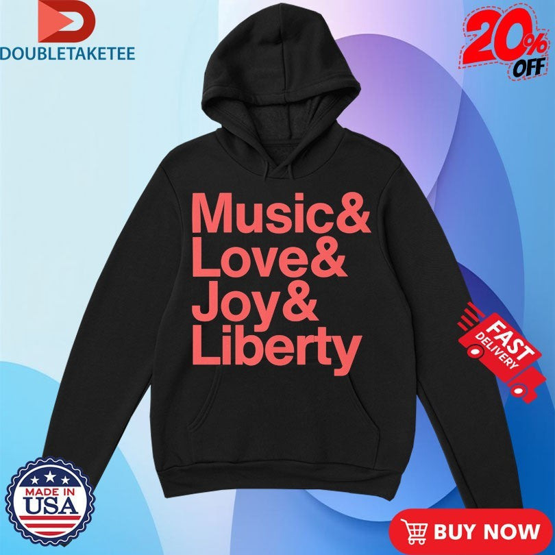Official Sweet Relief Musicians Fund Music &amp; Love &amp; Joy &amp; Liberty Shirts Unisex , , , Long Sleeve Tee
