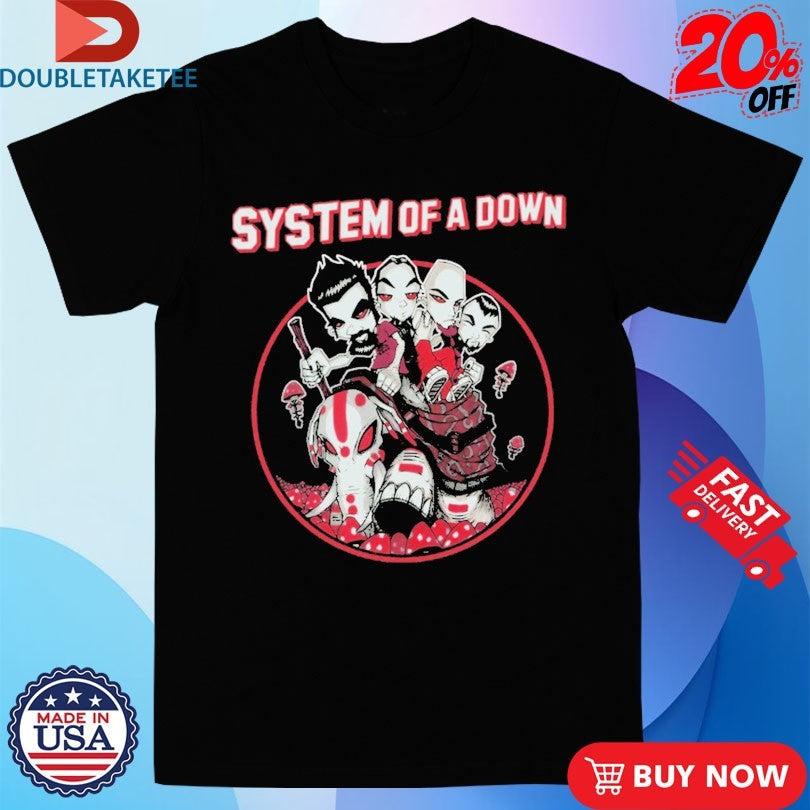 Official System Of A Down Mushroom People Elephant Shirts Unisex , , , Long Sleeve Tee