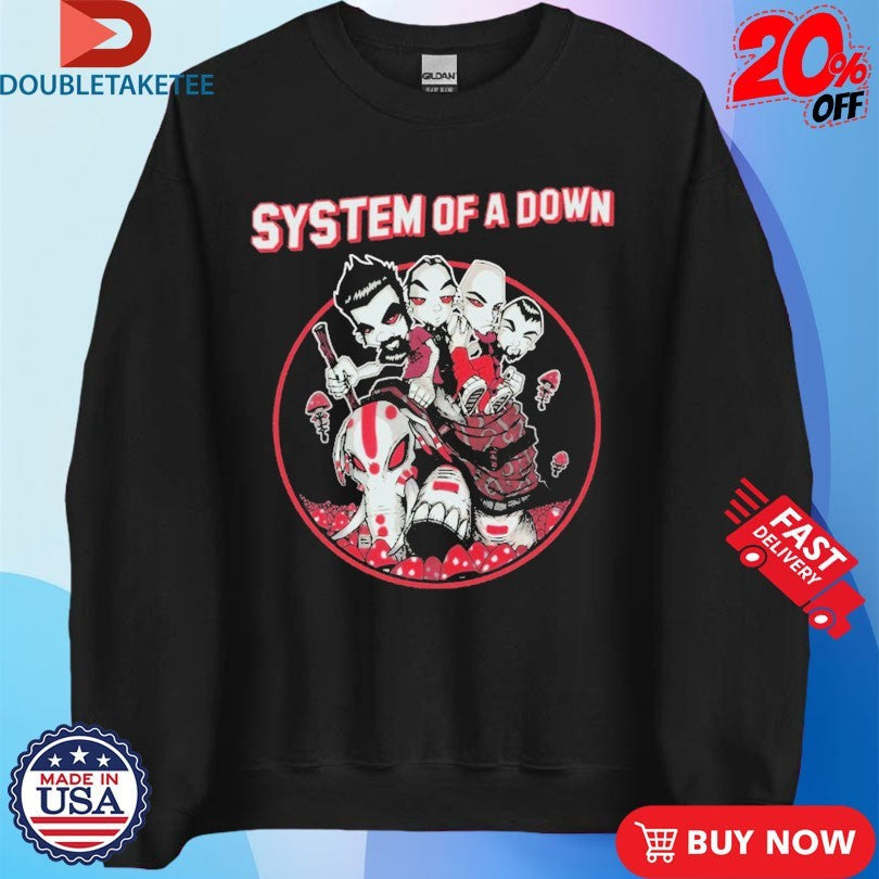 Official System Of A Down Mushroom People Elephant Shirts Unisex , , , Long Sleeve Tee