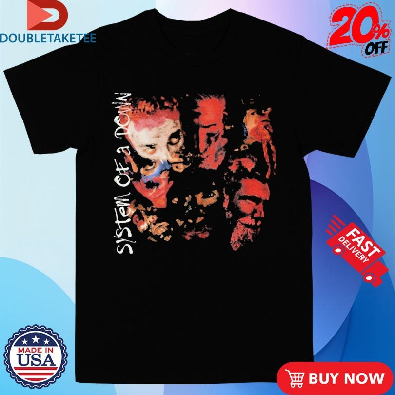 Official System Of A Down Painted Faces Shirts Unisex , , , Long Sleeve Tee