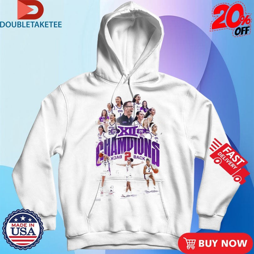 Official TCU Horned Frogs Women’s Basketball Back To Back Big 12 Conference Champions Players s