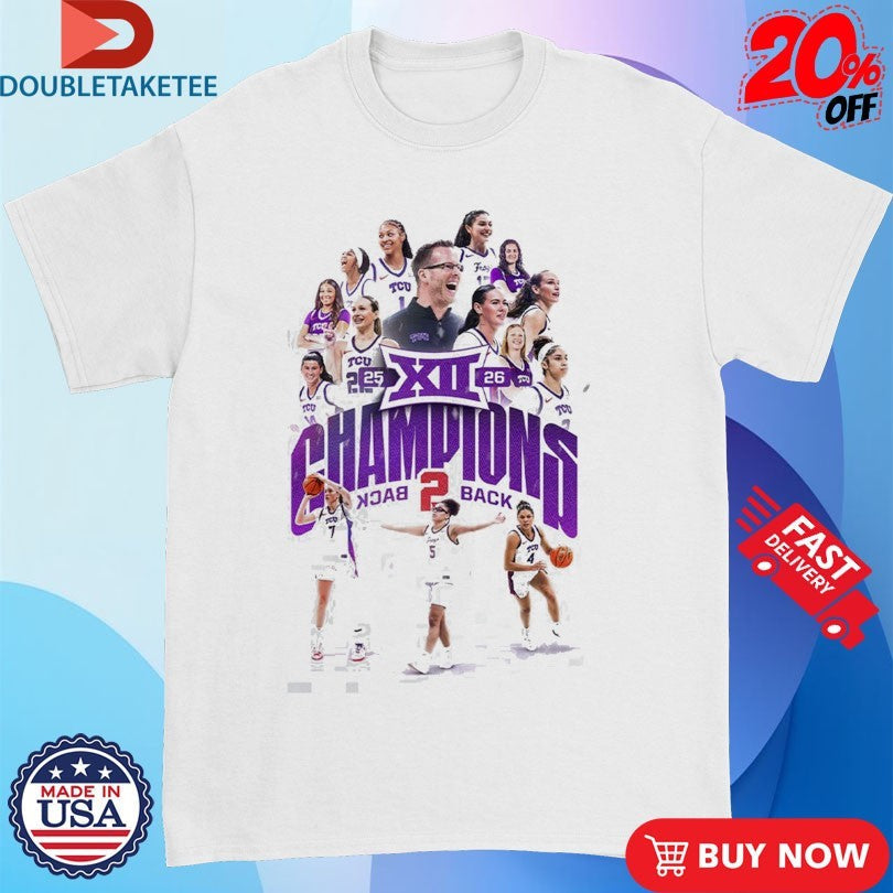 Official TCU Horned Frogs Women’s Basketball Back To Back Big 12 Conference Champions Players s