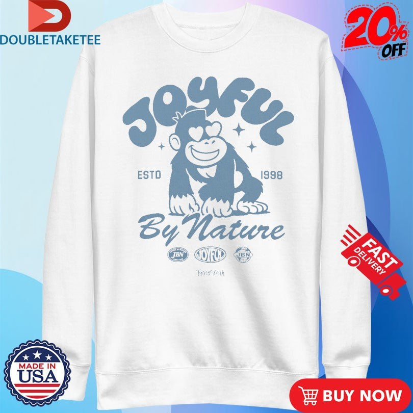 Official Tanner Smith Joyful By Nature Est 1998 Badges Monkey Shirts Unisex , , , Long Sleeve Tee