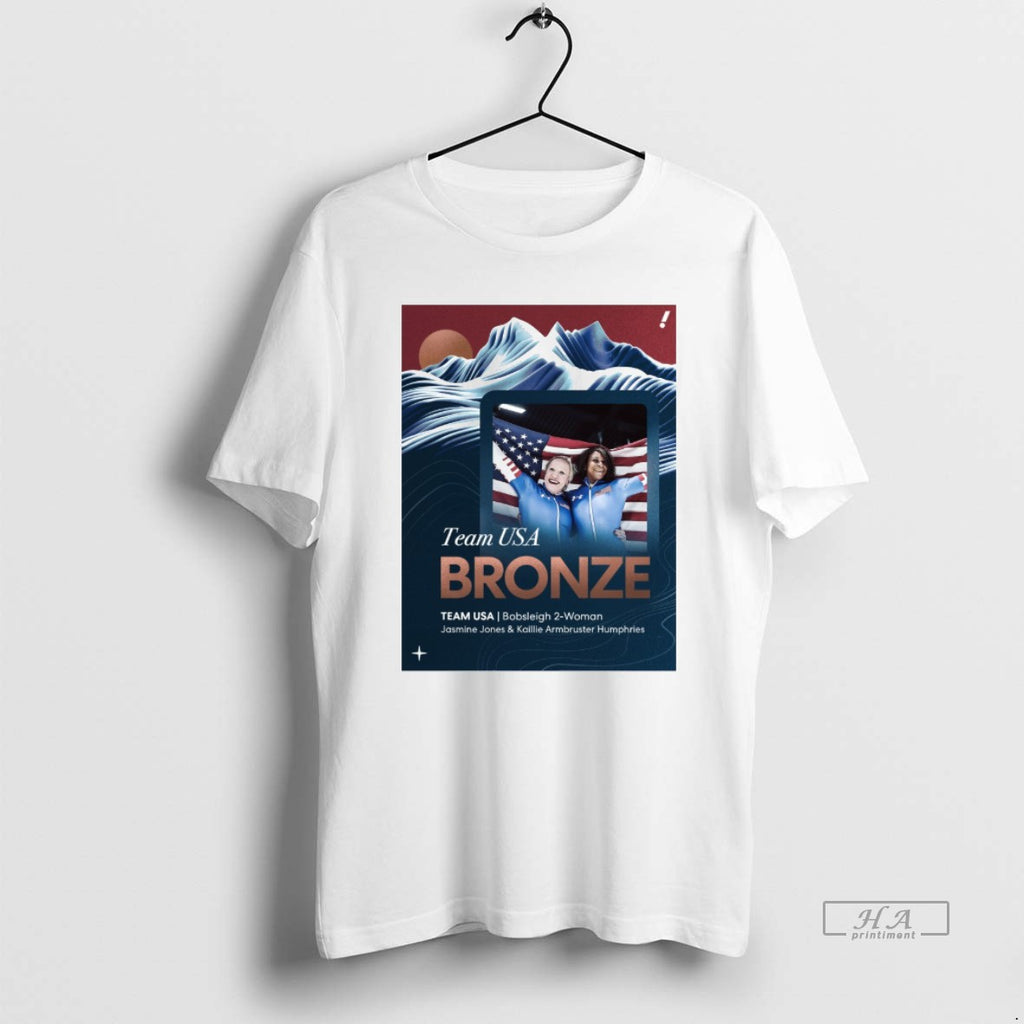 Official Team Usa Bronze Bobsleigh 2 Woman Jasmine Jones And Kaillie Armbruster Humphries