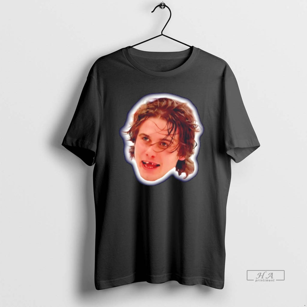 Official Team Usa Jack Hughes Missing Teeth Throwback Big Head Tee