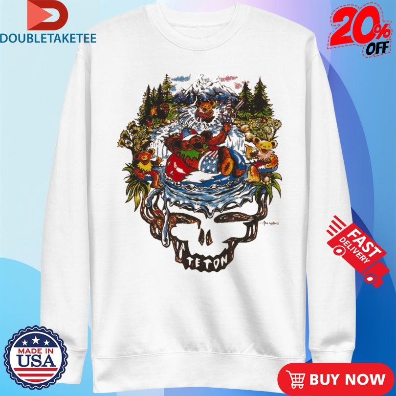 Official Teton Gravity X Grateful Dead River Bears Shirts Unisex , , , Long Sleeve Tee