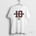 Official Texas M Aggies Football Marcel Reed 10 Stripe Circle T-Shirts
