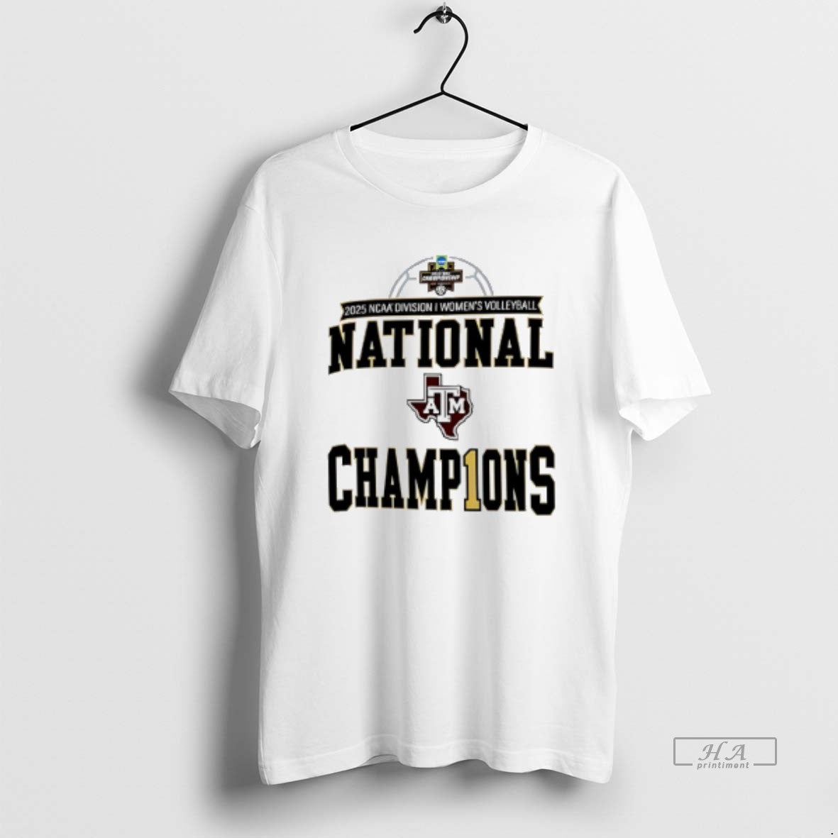 Official Texas Am Aggies 2025 Volleyball National Champions Locker Room T-Shirts