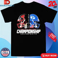 Official Texas Tech Red Raiders Vs BYU Cougars 2025 Big 12 Conference Championship Arlington TX Face Off Helmet Shirts