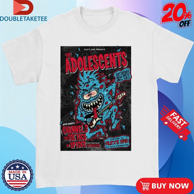 Official The Adolescents In Long Beach CA On Dec 13 2025 Shirts Unisex , , , Long Sleeve Tee