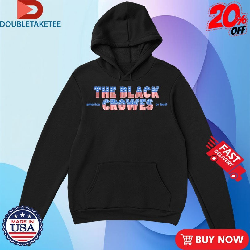 Official The Black Crowes Amorica. Or Bust Stars And Stripes Shirts Unisex , , , Long Sleeve Tee