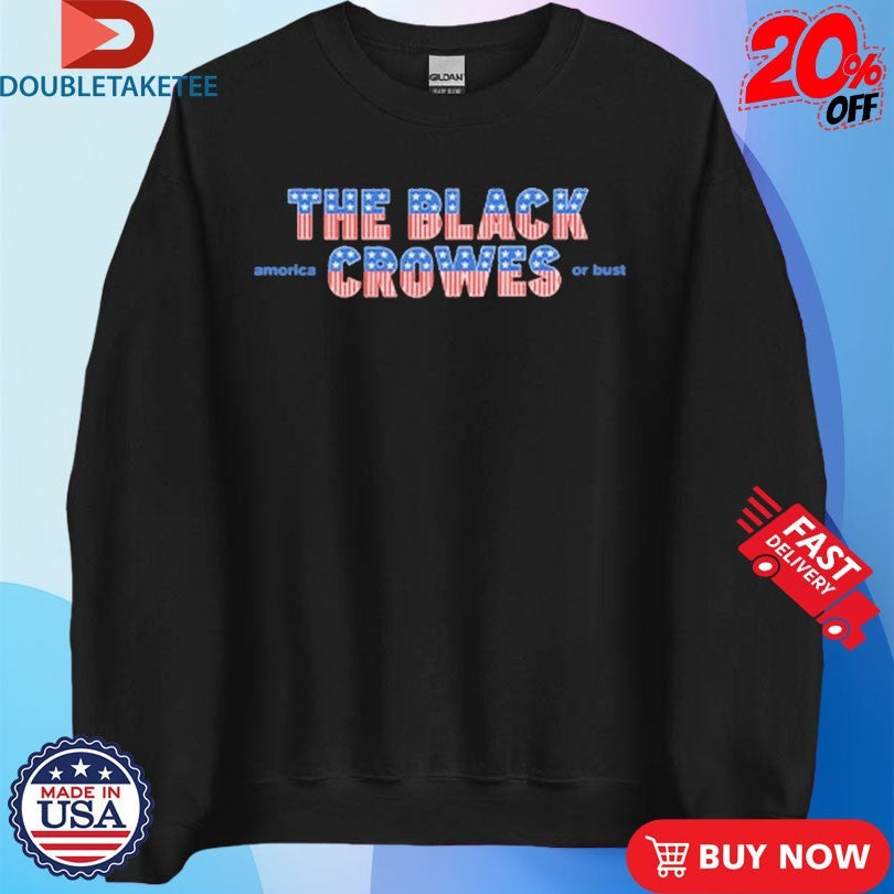 Official The Black Crowes Amorica. Or Bust Stars And Stripes Shirts Unisex , , , Long Sleeve Tee