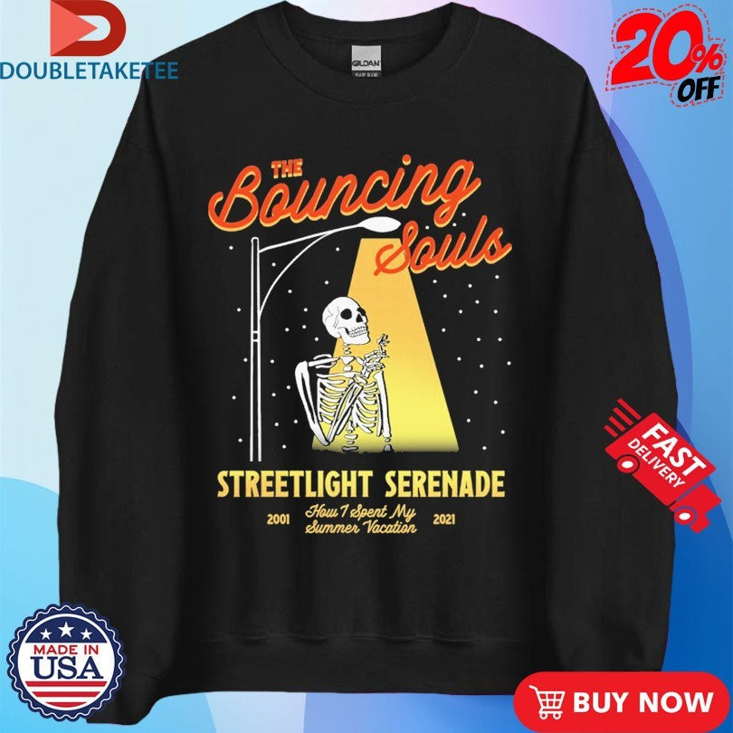 Official The Bouncing Souls Streetlight Serenade How I Spent My Summer Vacation 2001 2021 Skeleton Shirts
