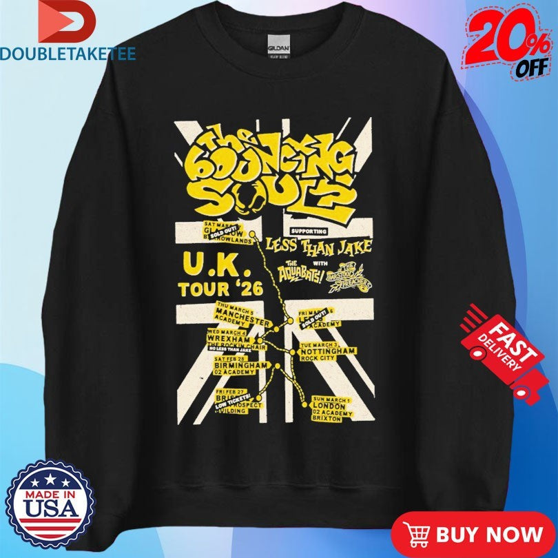 Official The Bouncing Souls Tour UK 2026 Shirts Unisex , , , Long Sleeve Tee