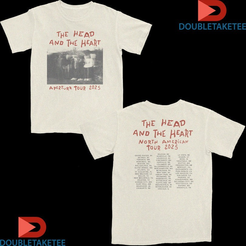 Official The Head In The Heart Aperture Photo Tour 2025 Shirts Unisex , , , Long Sleeve Tee