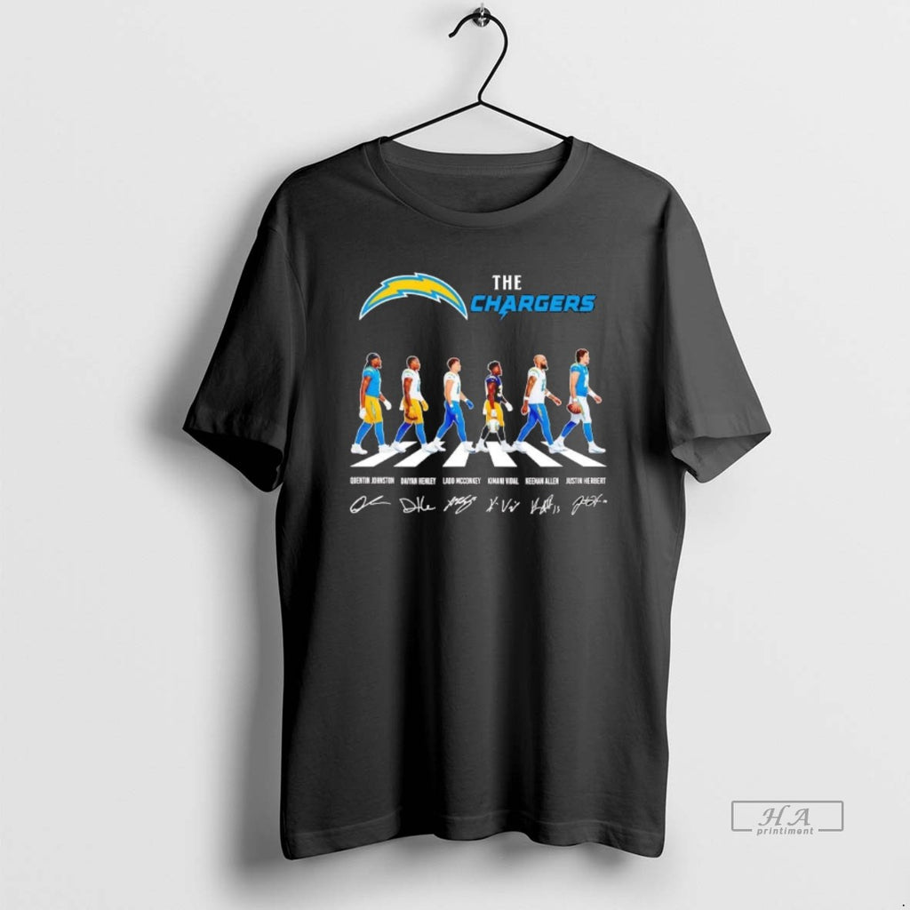 Official The Los Angeles Chargers Team Players Abbey Road Signatures