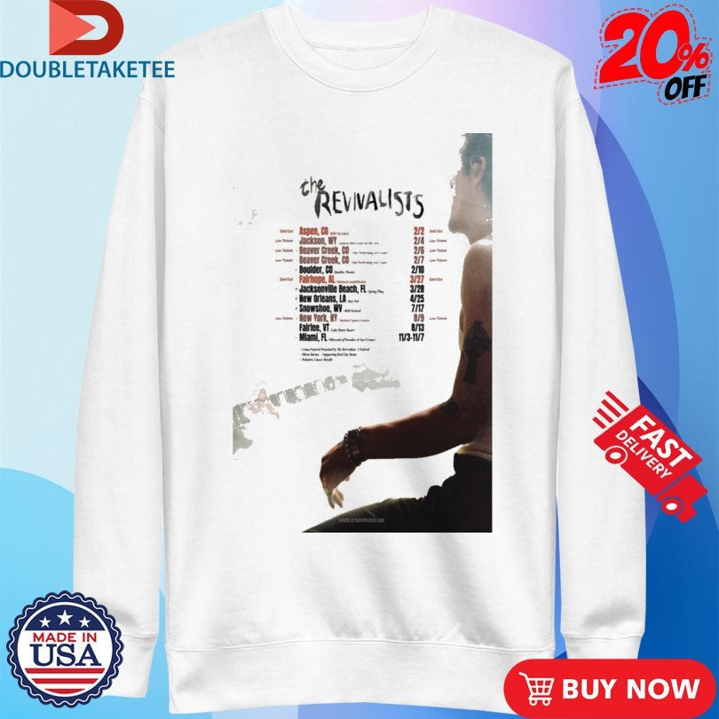 Official The Revivalists Tour 2026 Dates Shirts Unisex , , , Long Sleeve Tee