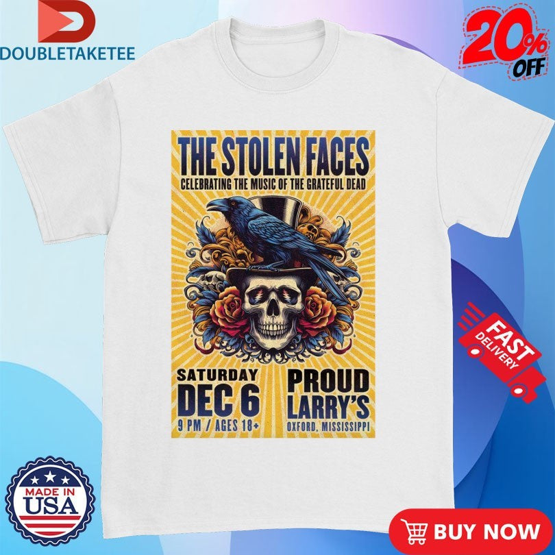Official The Stolen Faces Event Oxford MS Dec 6 2025 Tour Skull Crowd Shirts Unisex , , , Long Sleeve Tee