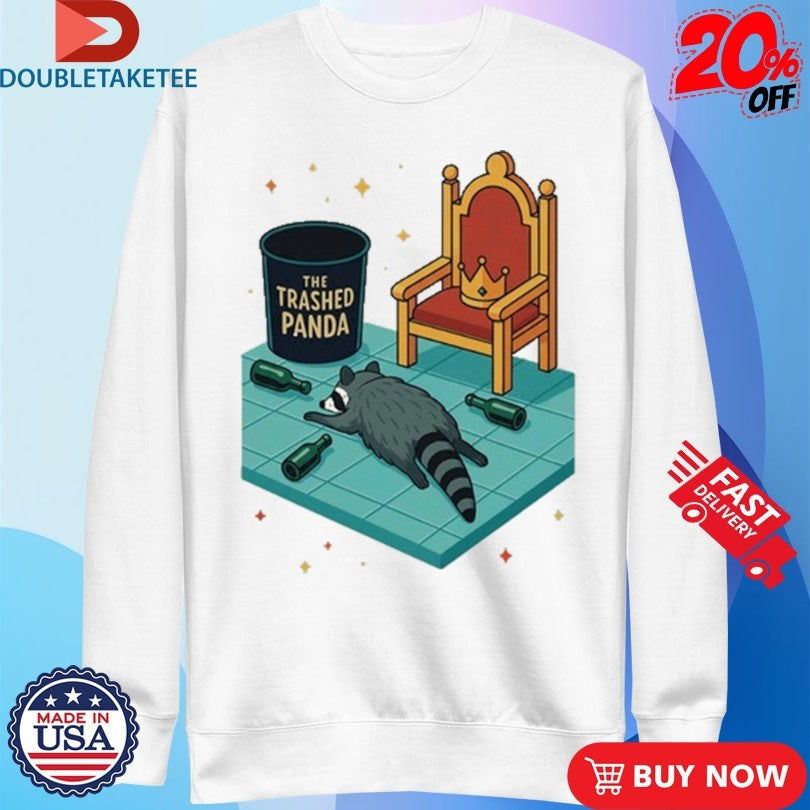 Official The Trashed Panda Raccoon Shirts Unisex , , , Long Sleeve Tee