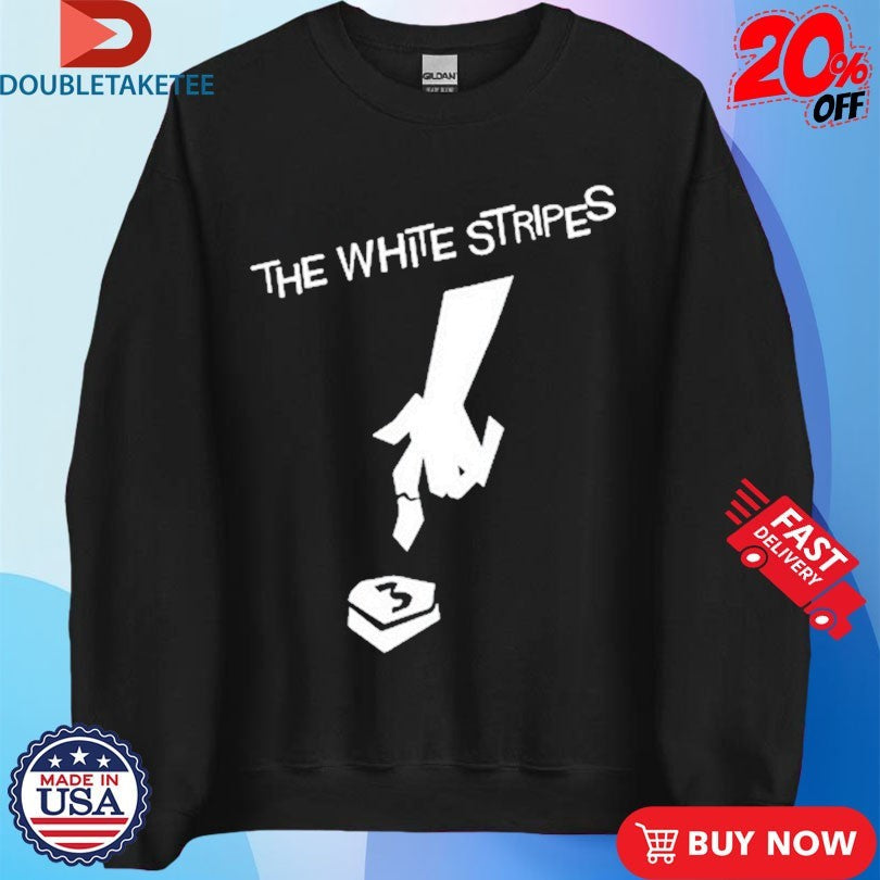 Official The White Stripes Hardest Button To Button 3 Shirts Unisex , , , Long Sleeve Tee