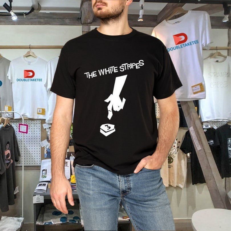 Official The White Stripes Hardest Button To Button 3 Shirts Unisex , , , Long Sleeve Tee