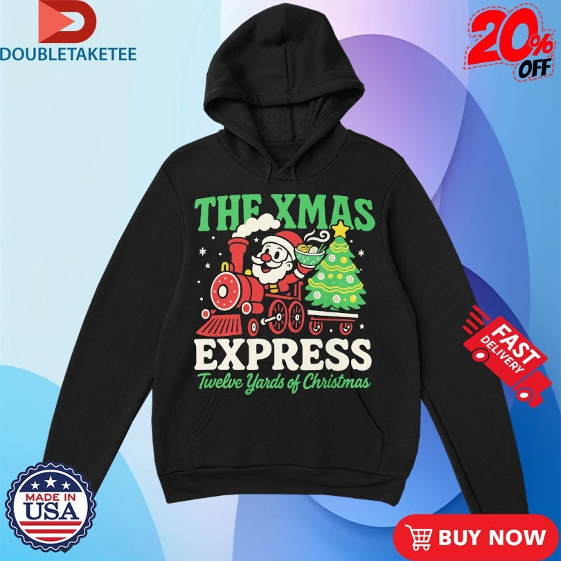 Official The Xmas Express Twelve Yards Of Christmas Shirts Unisex , , , Long Sleeve Tee