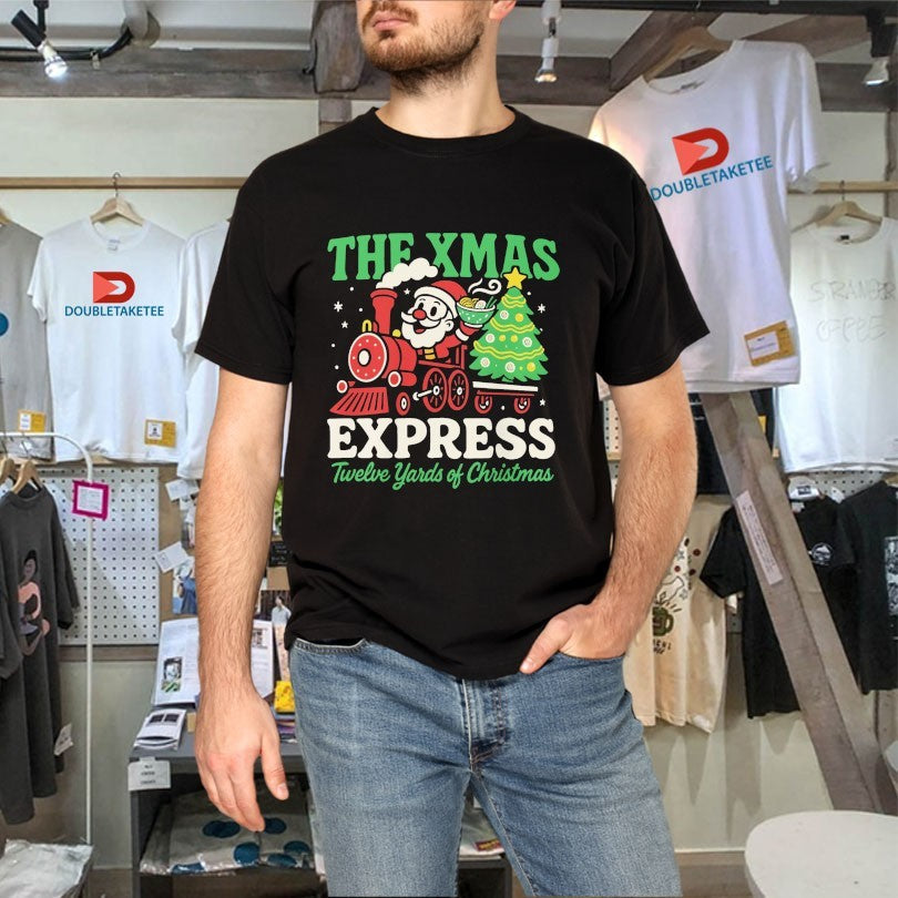 Official The Xmas Express Twelve Yards Of Christmas Shirts Unisex , , , Long Sleeve Tee