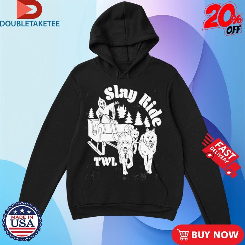 Official This Wild Life Slay Ride Holiday Christmas Grim Reaper Wolves Shirts Unisex , , , Long Sleeve Tee