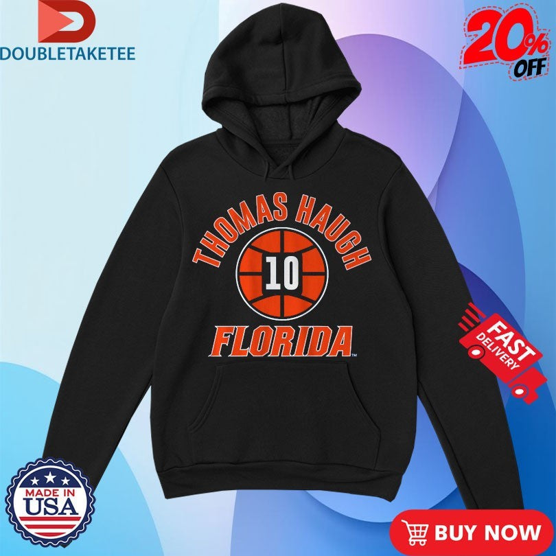 Official Thomas Haugh Name Number Ball 10 Florida Gators Shirts Unisex , , , Long Sleeve Tee