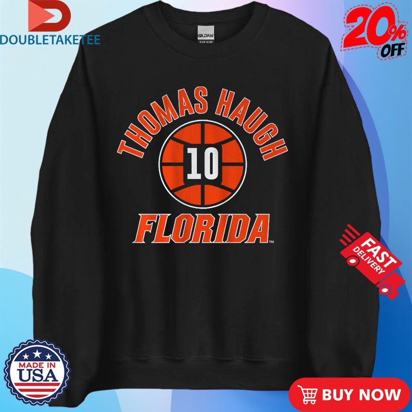 Official Thomas Haugh Name Number Ball 10 Florida Gators Shirts Unisex , , , Long Sleeve Tee