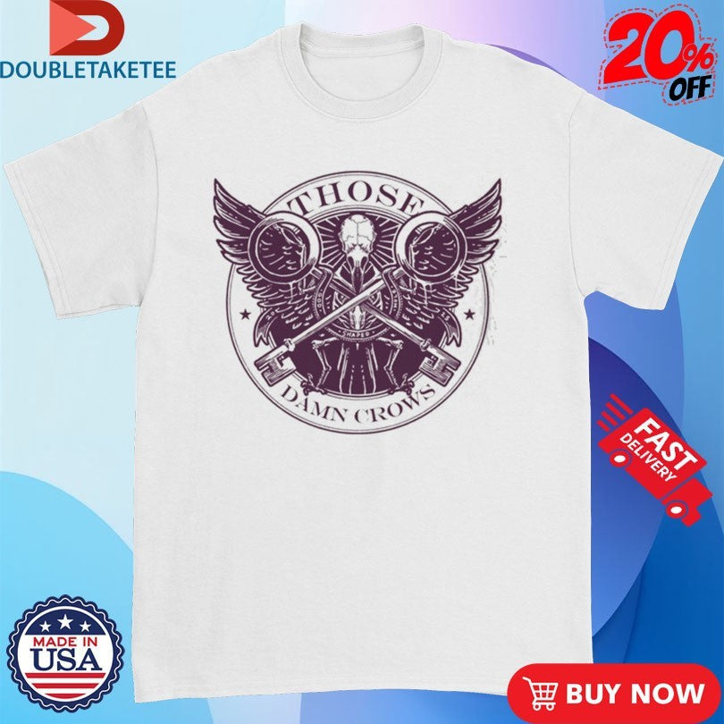 Official Those Damn Crows Skeleton Wings Keys Shirts Unisex , , , Long Sleeve Tee