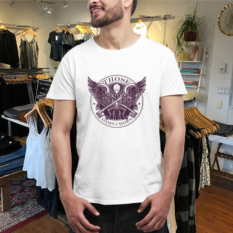 Official Those Damn Crows Skeleton Wings Keys Shirts Unisex , , , Long Sleeve Tee