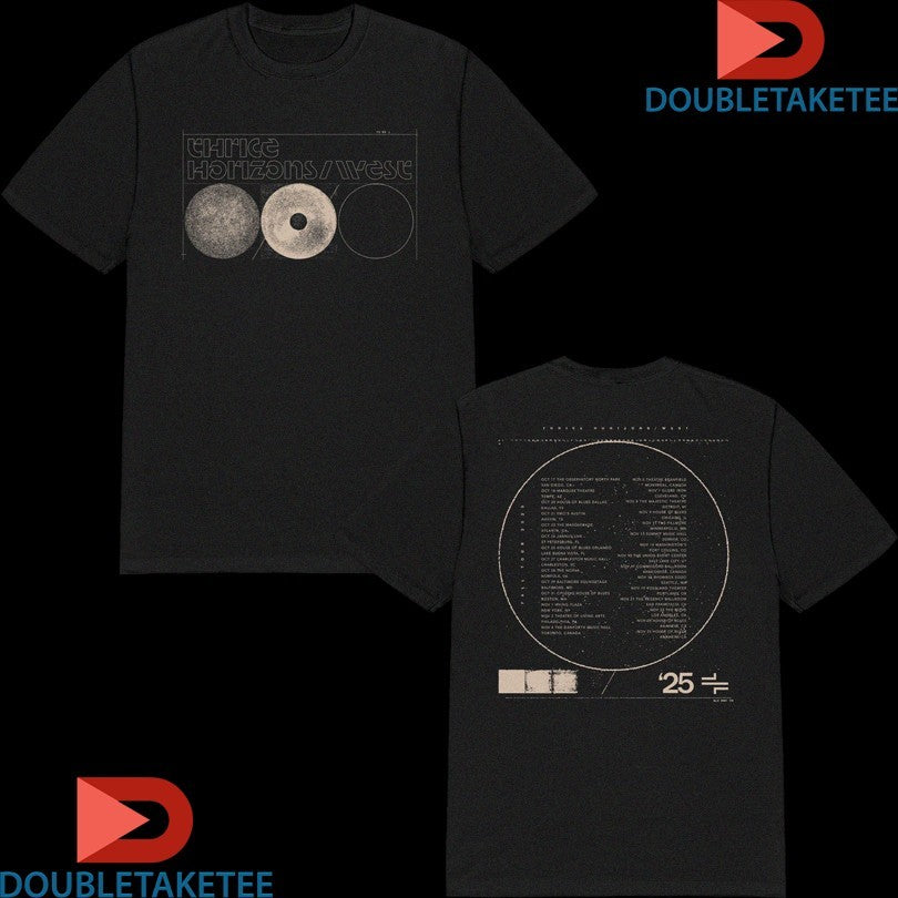 Official Thrice Horizons West Fall Tour 2025 Dates Shirts Unisex , , , Long Sleeve Tee