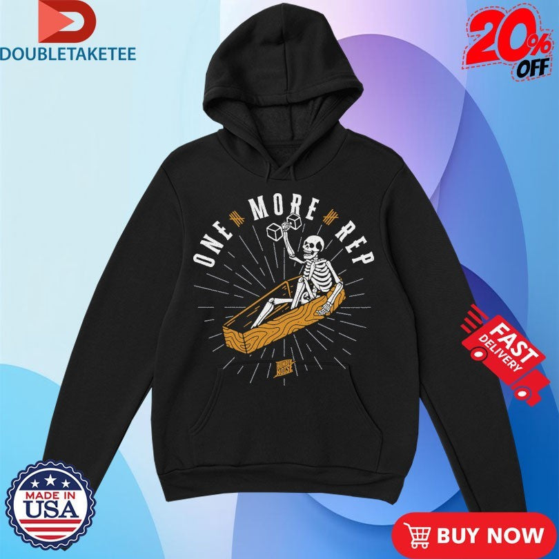 Official Thundernoise One More Rep Coffin Skeleton Shirts Unisex , , , Long Sleeve Tee