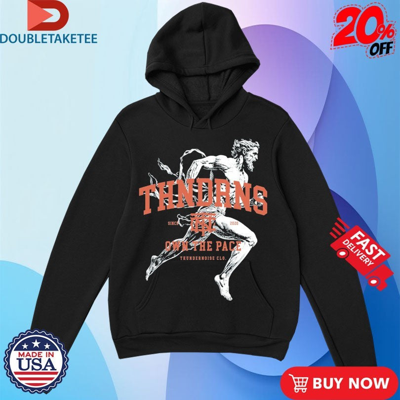 Official Thundernoise Own The Pace Legacy Runner Statue Shirts Unisex , , , Long Sleeve Tee