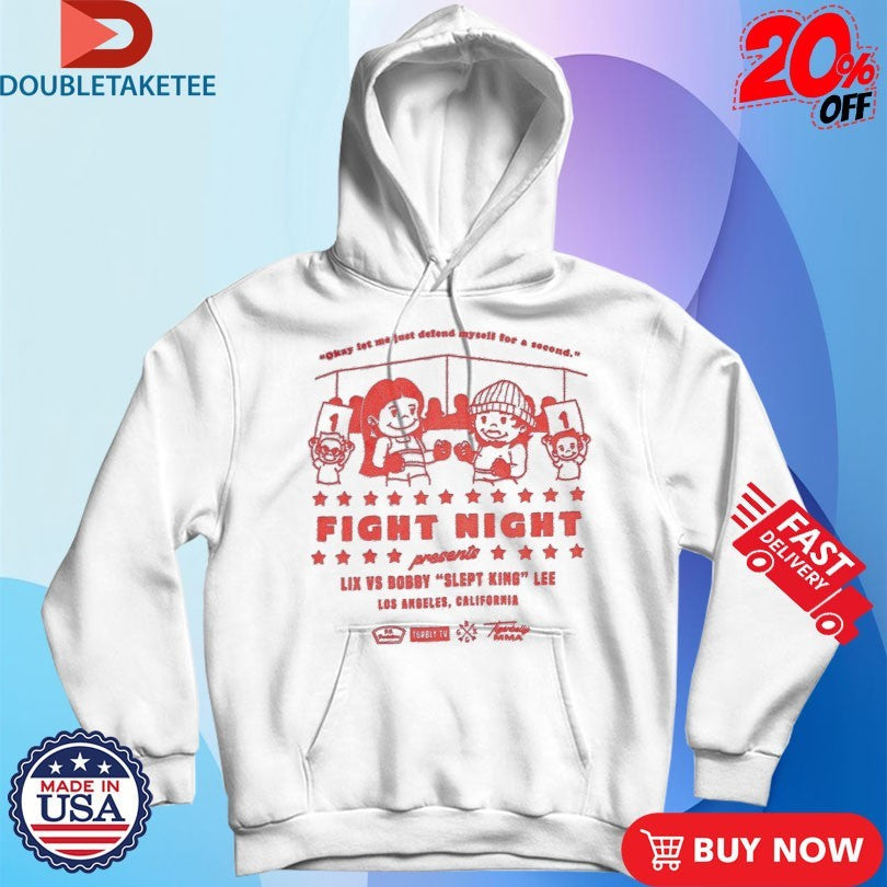 Official Tigerbelly Fight Night Lix Vs Bobby Slept King Lee Los Angeles California Shirts Unisex , , , Long Sleeve Tee