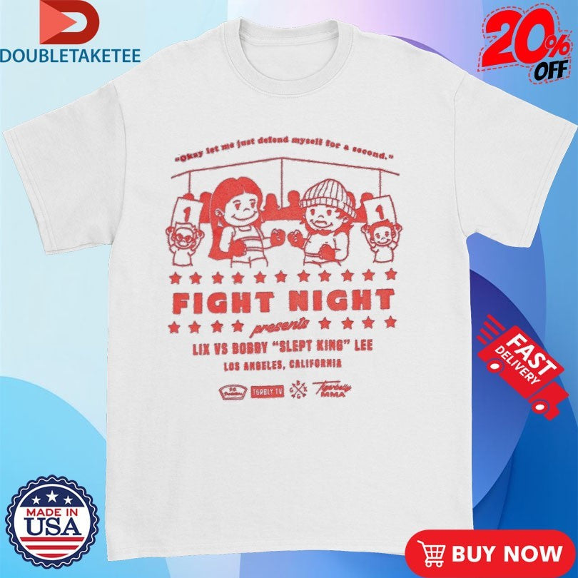 Official Tigerbelly Fight Night Lix Vs Bobby Slept King Lee Los Angeles California Shirts Unisex , , , Long Sleeve Tee
