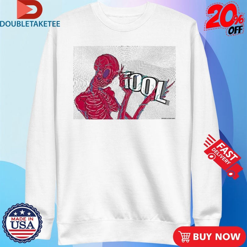 Official Tool Skeleton Holding Logo Shirts Unisex , , , Long Sleeve Tee