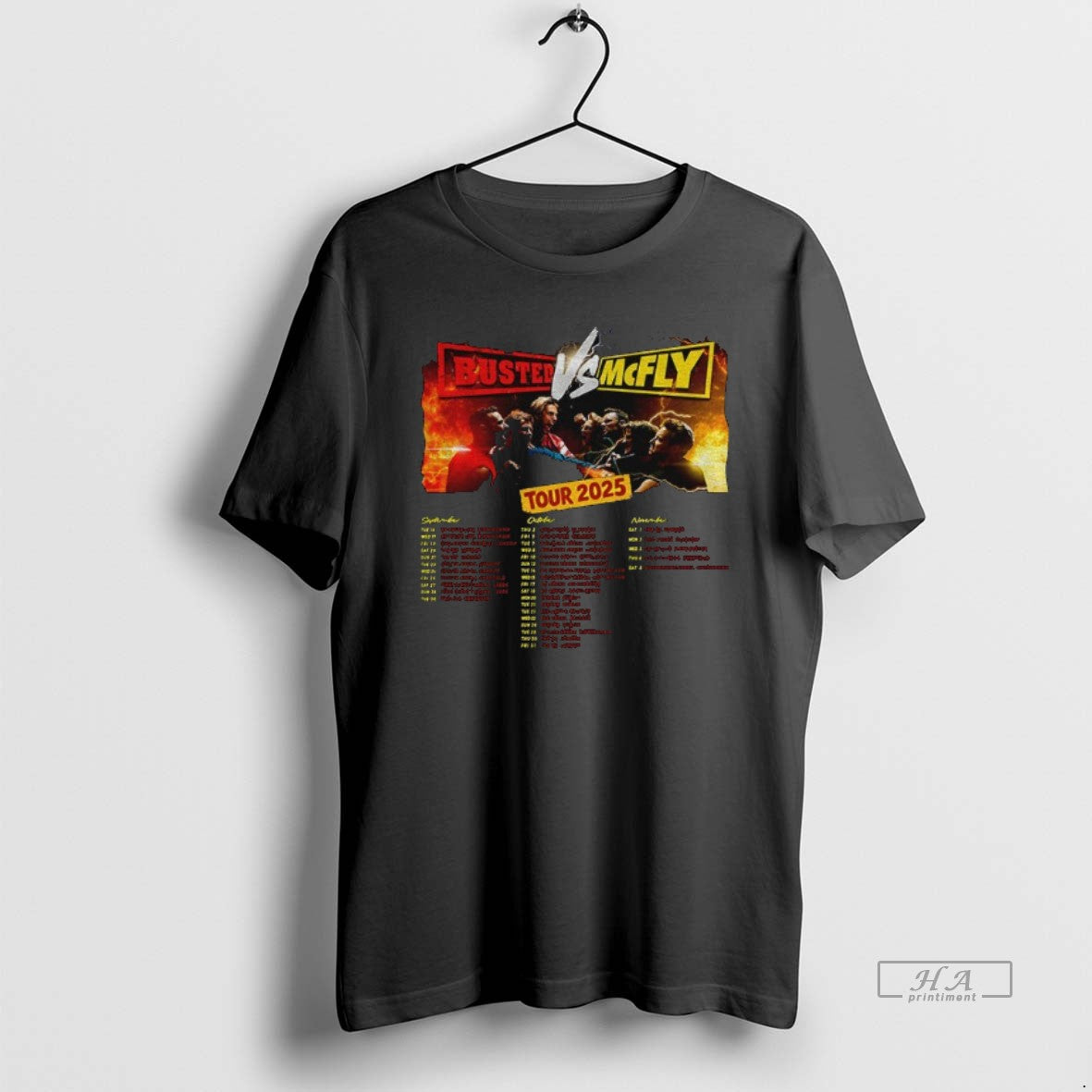 Official Trendy Busted Vs Mcfly Tour 2025 World Tour Unisex , , , Long Sleeve Tee