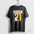 Official Trendy Caleb Durbin 21 Milwaukee Brewers Swing Cartoon