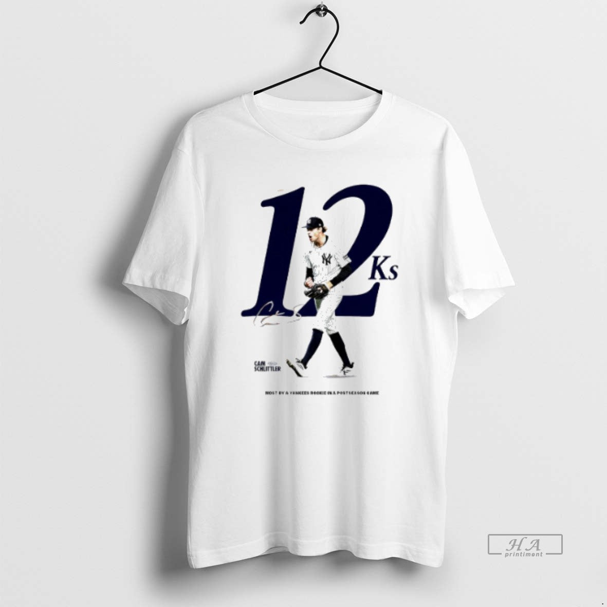 Official Trendy Cam Schlittler New York Yankees Most Strikeouts By A Yankees Rookie In Unisex , , , Long Sleeve Tee