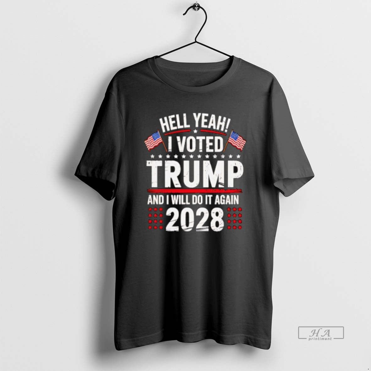 Official Trendy Hell Yeah I Voted Trump And I Will Do It Again Trump 2028 Unisex , , , Long Sleeve Tee