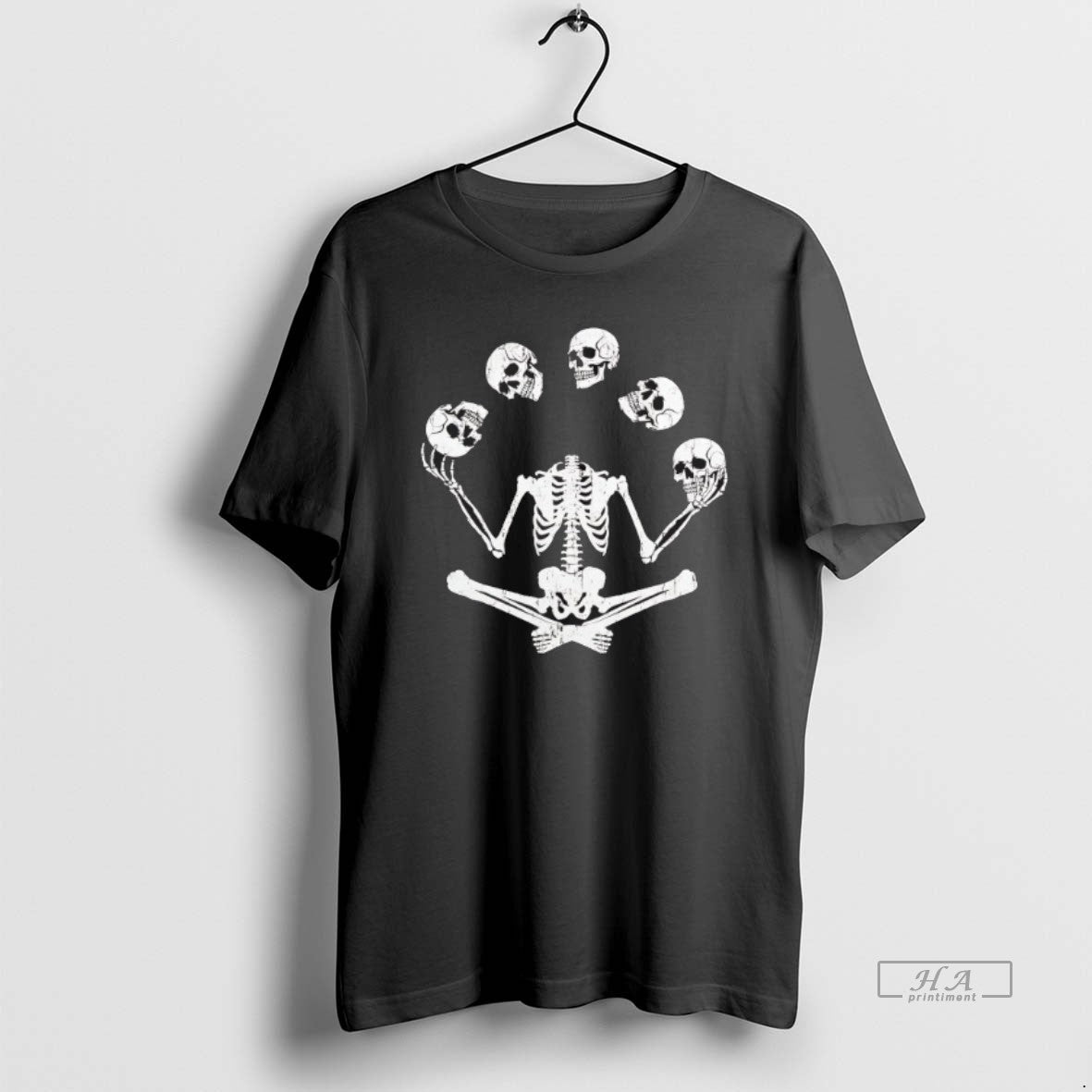 Official Trendy Juggling Skeleton Halloween Unisex , , , Long Sleeve Tee
