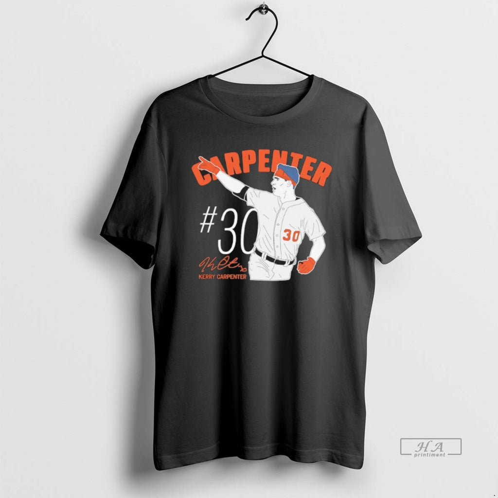 Official Trendy Kerry Carpenter 30 Detroit Tigers Mlb Postseason 2025 Autographed