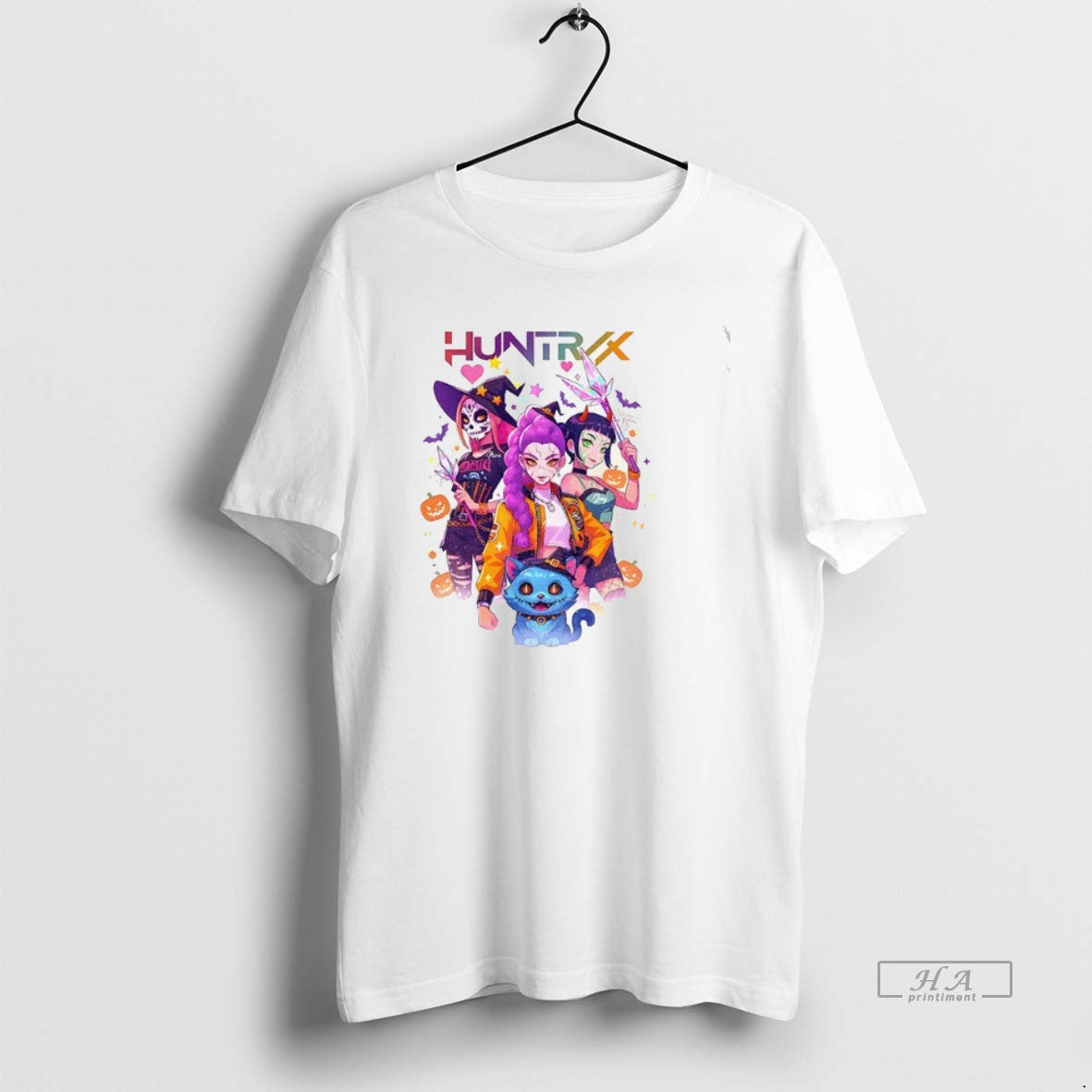 Official Trendy Kpop Demon Hunters Derpy Tiger Kpop Huntrix Halloween 2025 Unisex , , , Long Sleeve Tee