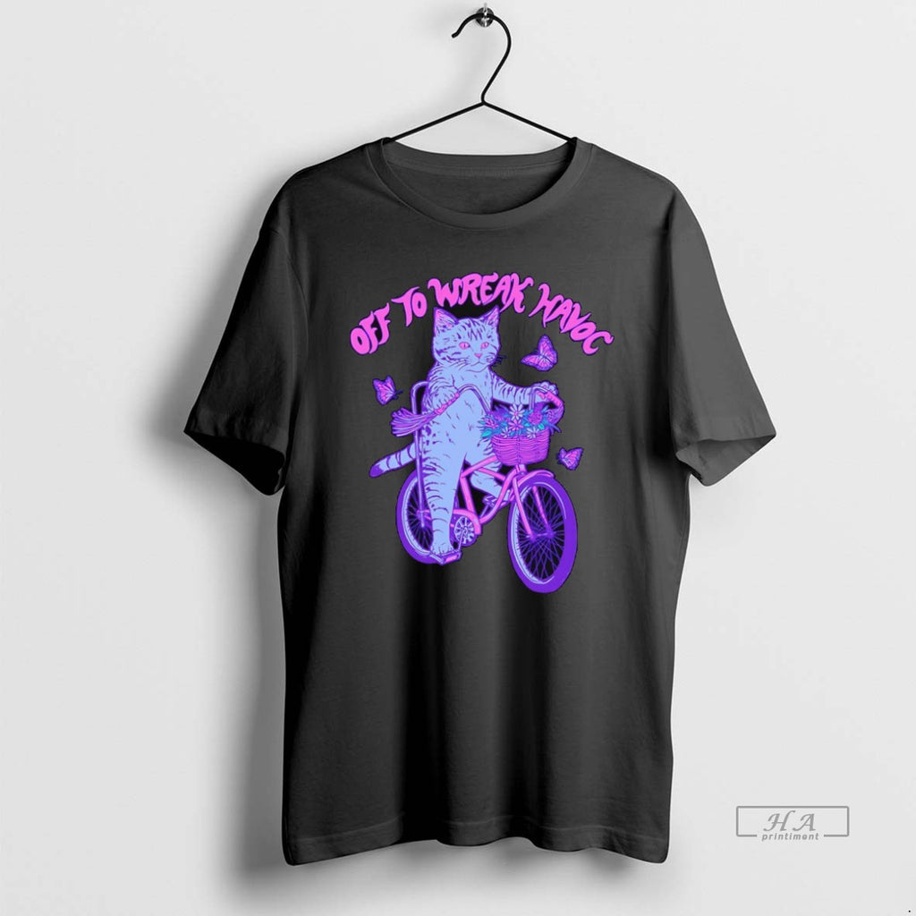 Official Trendy Off To Wreak Havoc Cat Riding