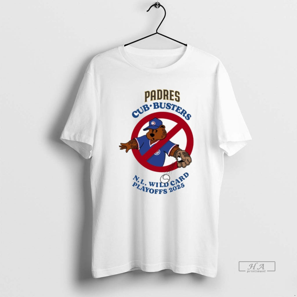 Official Trendy San Diego Padres Vs Chicago Cubs Nl Wild Card Playoffs 2025 Graphic Tee