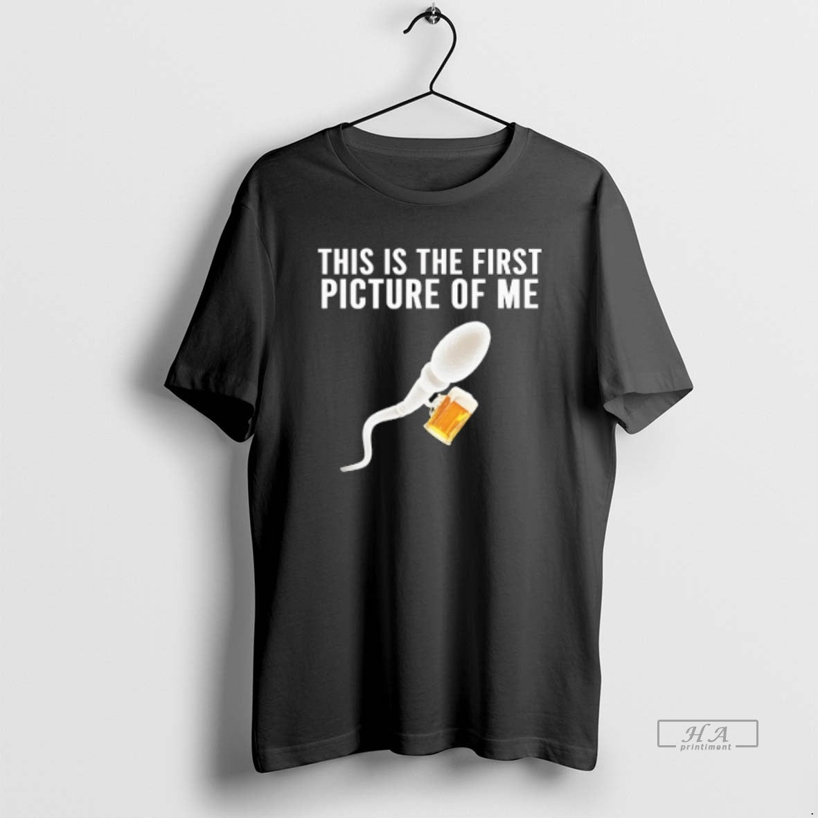 Official Trendy Sperm Beer This Is The First Picture Of Me Unisex , , , Long Sleeve Tee
